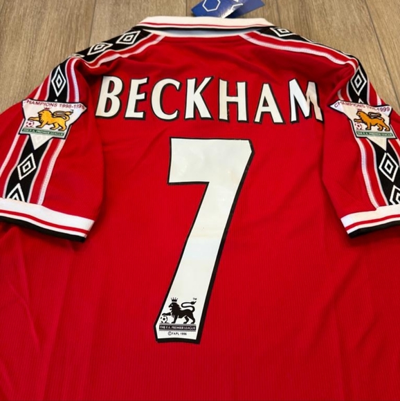 Manchester United Jersey Retro Beckham - Picture 5 of 8